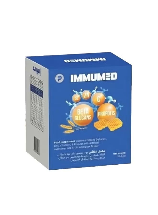Immumed Dietary Supplement Powder Orange Flavor 17 Sheets